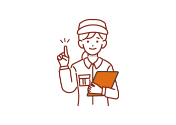 イラスト：女性従業員が解決策を提案する様子