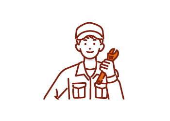 イラスト：男性従業員がサポートを提案する様子